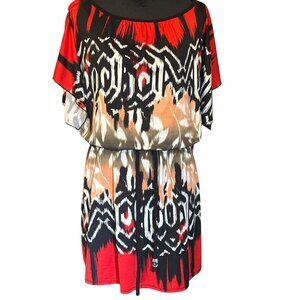 💖J.F.W Women's Aztec Print Dress Size L